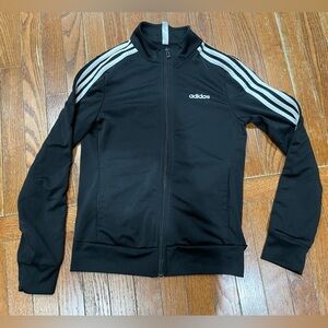 Adidas Black Jacket with White Accents